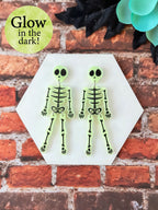Skeleton Dangle Earrings (Glow in the Dark!)