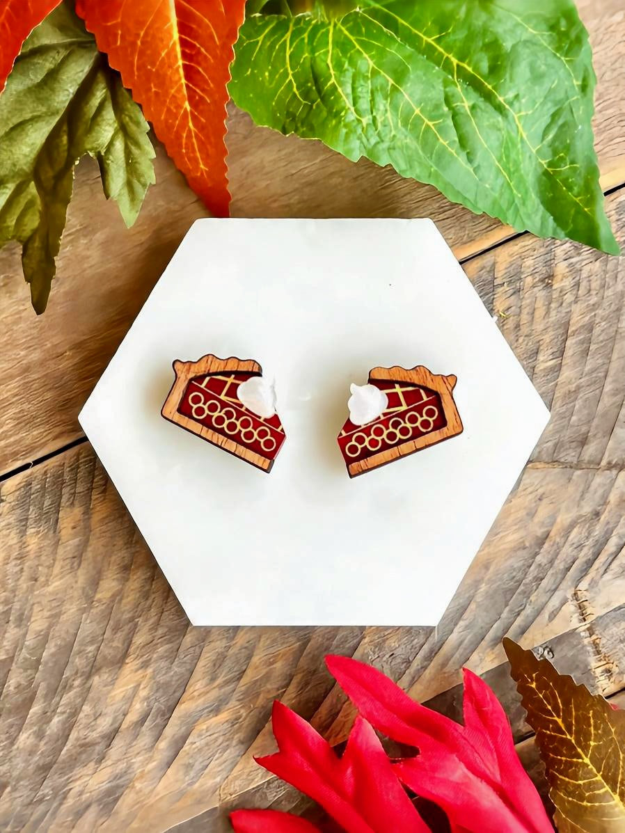 Cherry Pie Stud Earrings