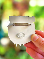 Leijorettes Custom Zombie Leia Brooch