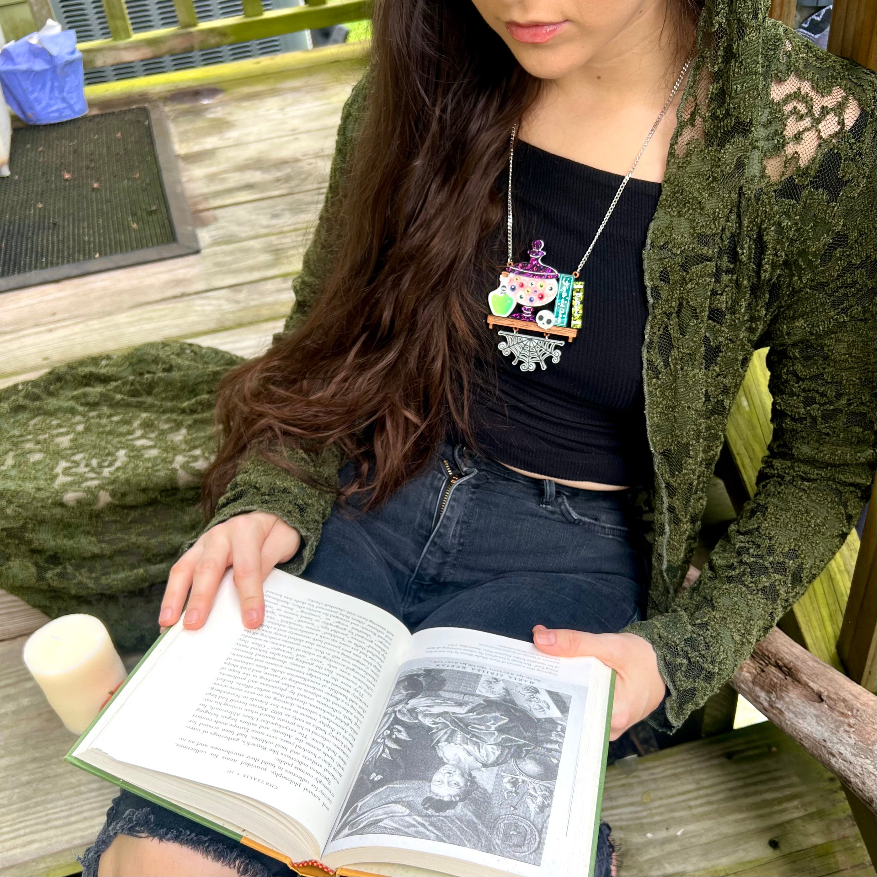 Spooky Shelf Necklace