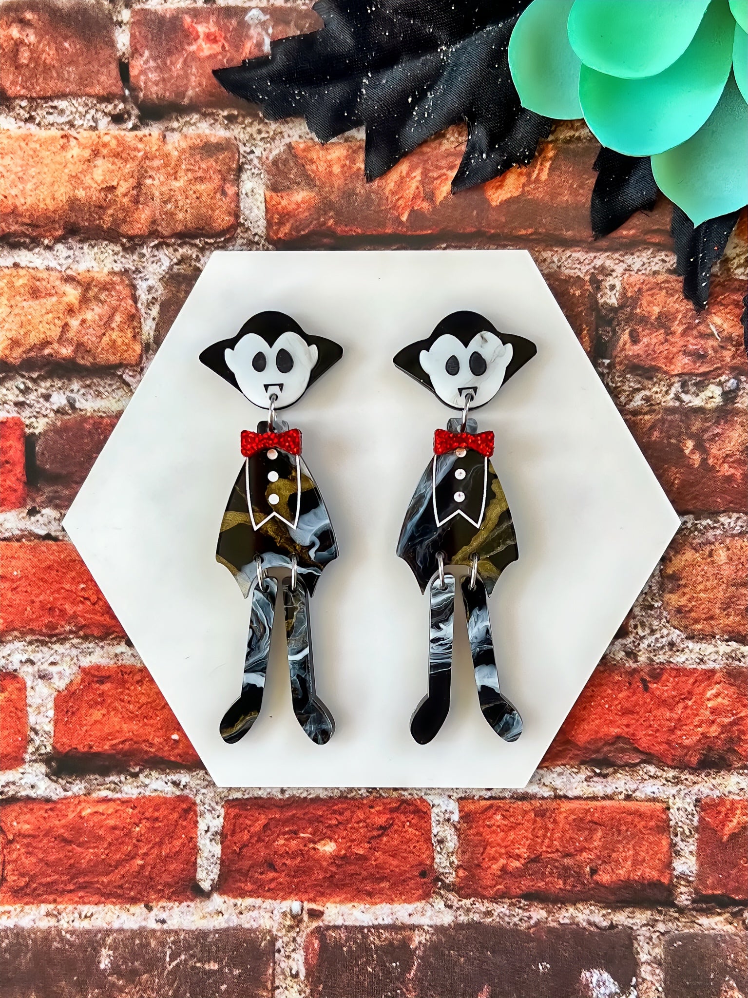Dracula Dangle Earrings