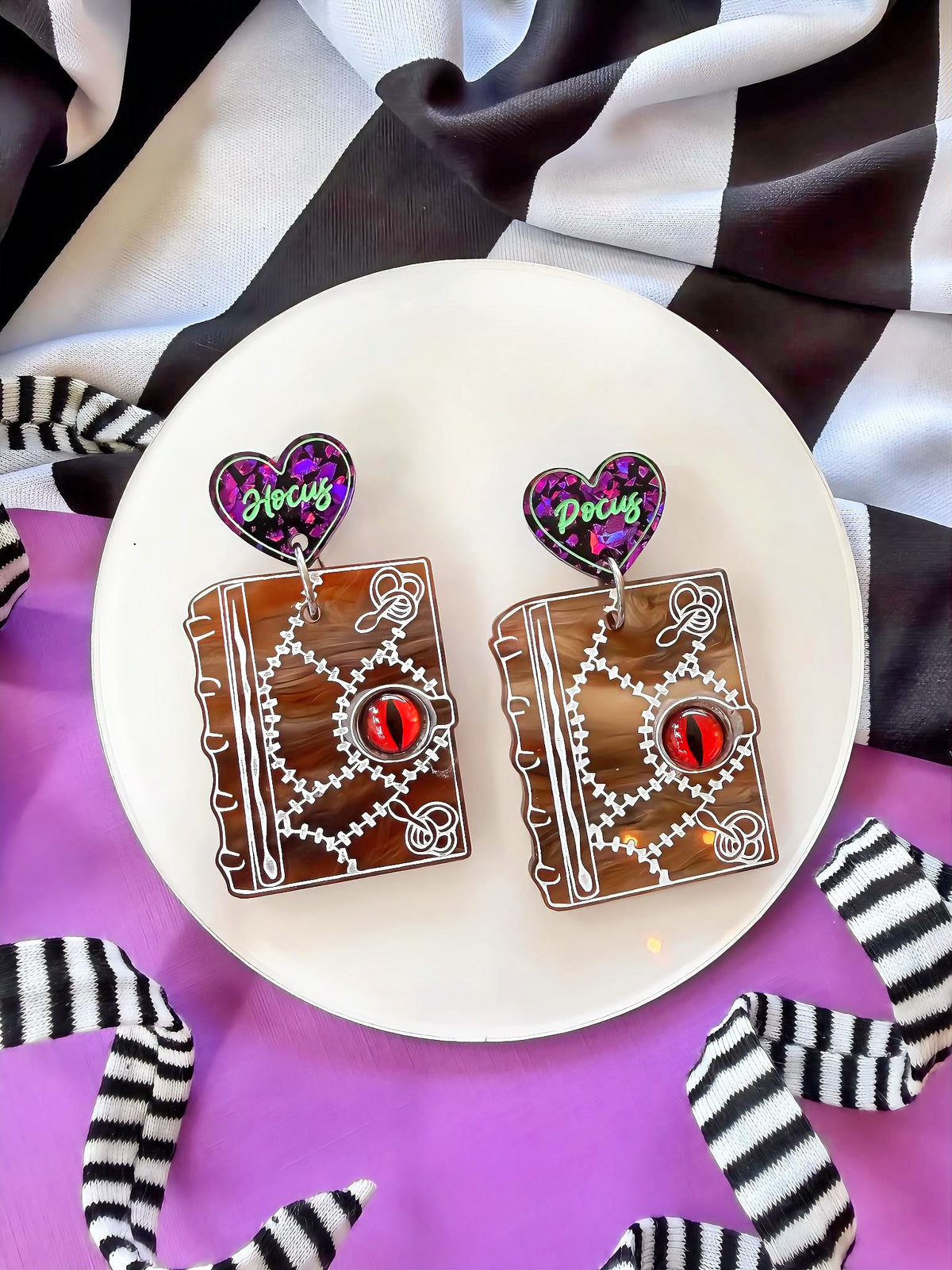 Hocus Pocus BOOK Earrings