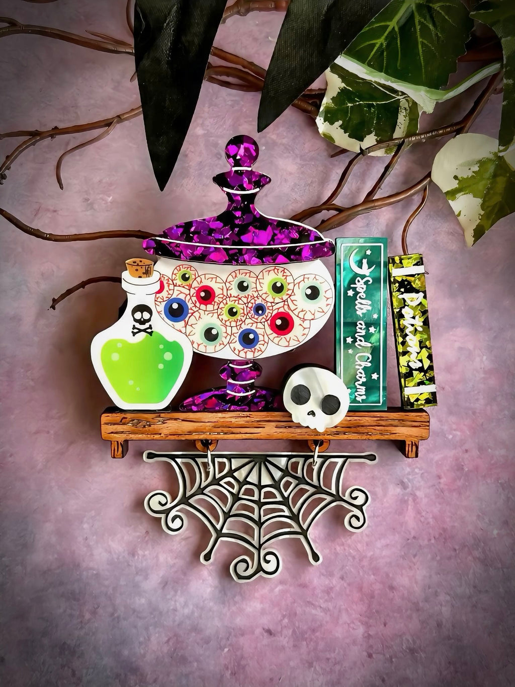 Spooky Shelf Necklace/Brooch