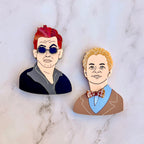 Angel & Demon Brooch Set