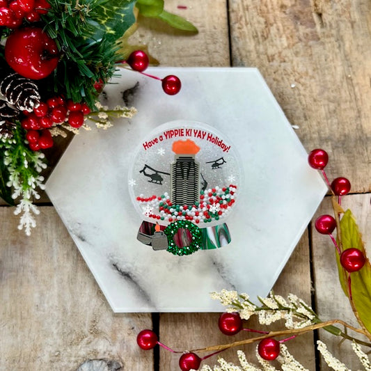Die Hard Snowglobe Brooch (Interactive!)